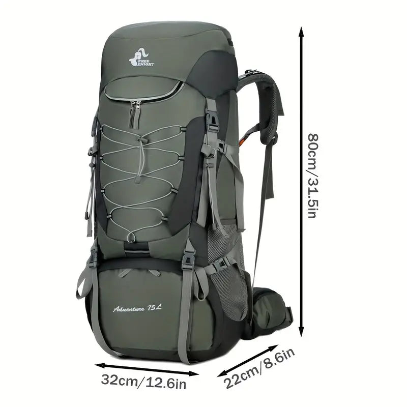 Large Camping Backpack with Rain Cover