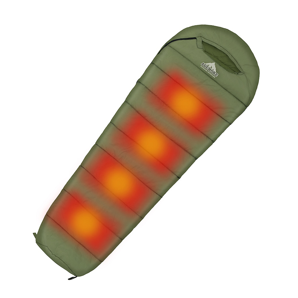 Sleeping Bag with Heating Pads