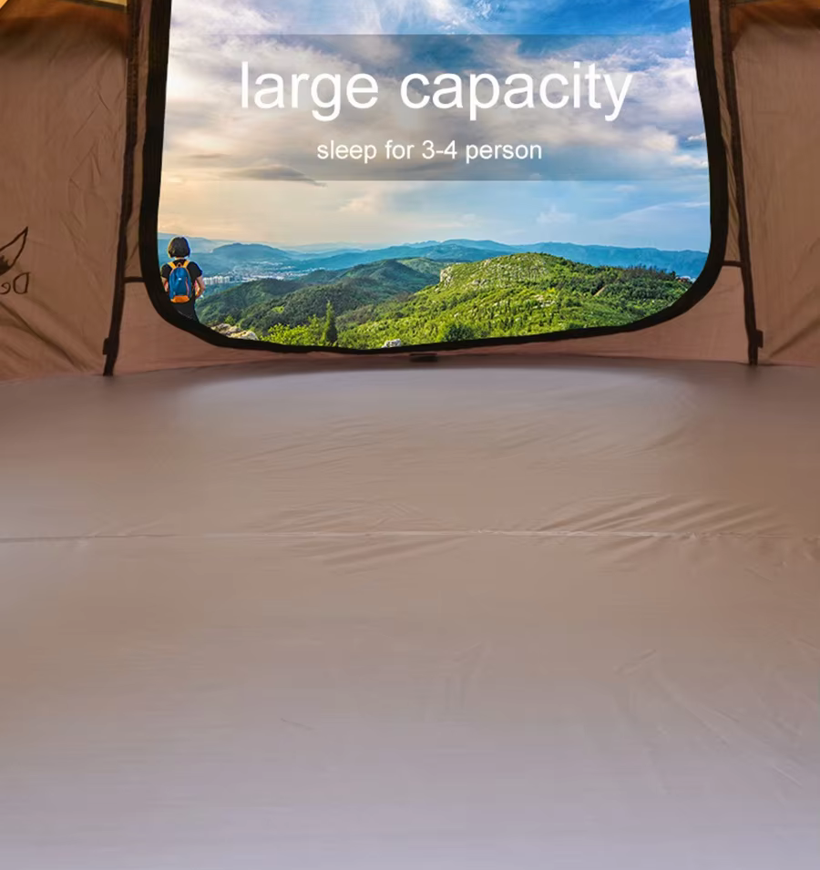 4-Person Outdoor Tent - Automatic Opening Design