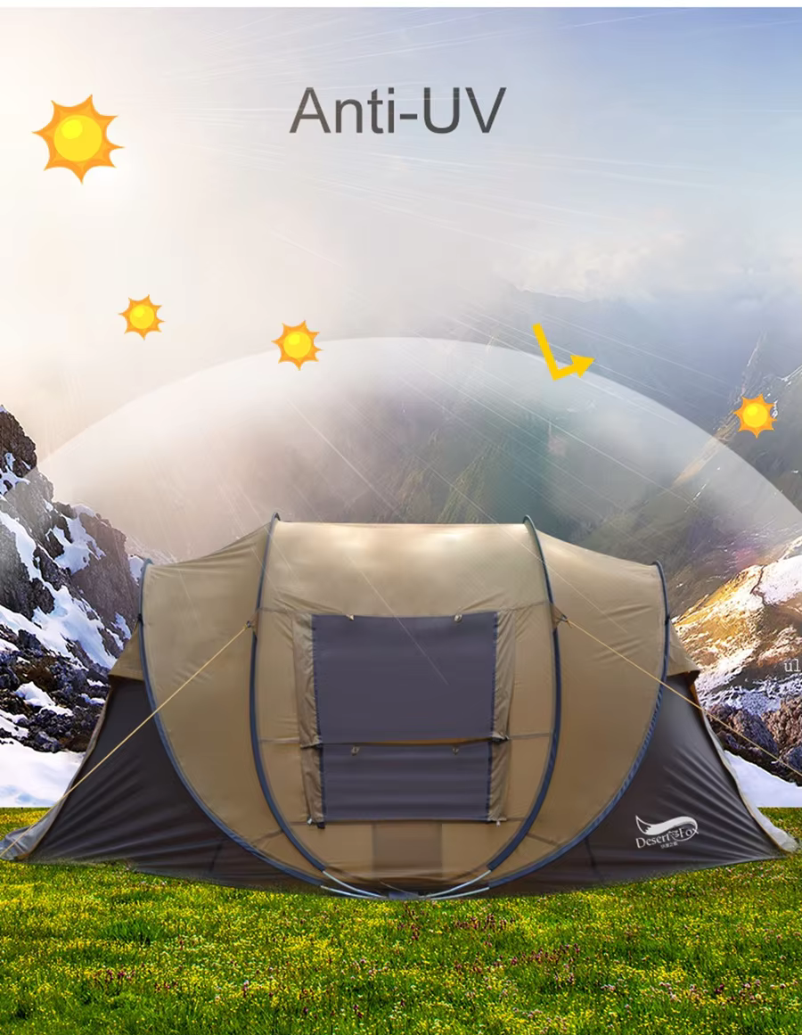 4-Person Outdoor Tent - Automatic Opening Design