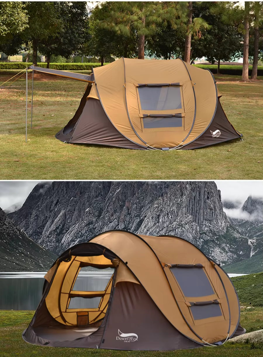 4-Person Outdoor Tent - Automatic Opening Design