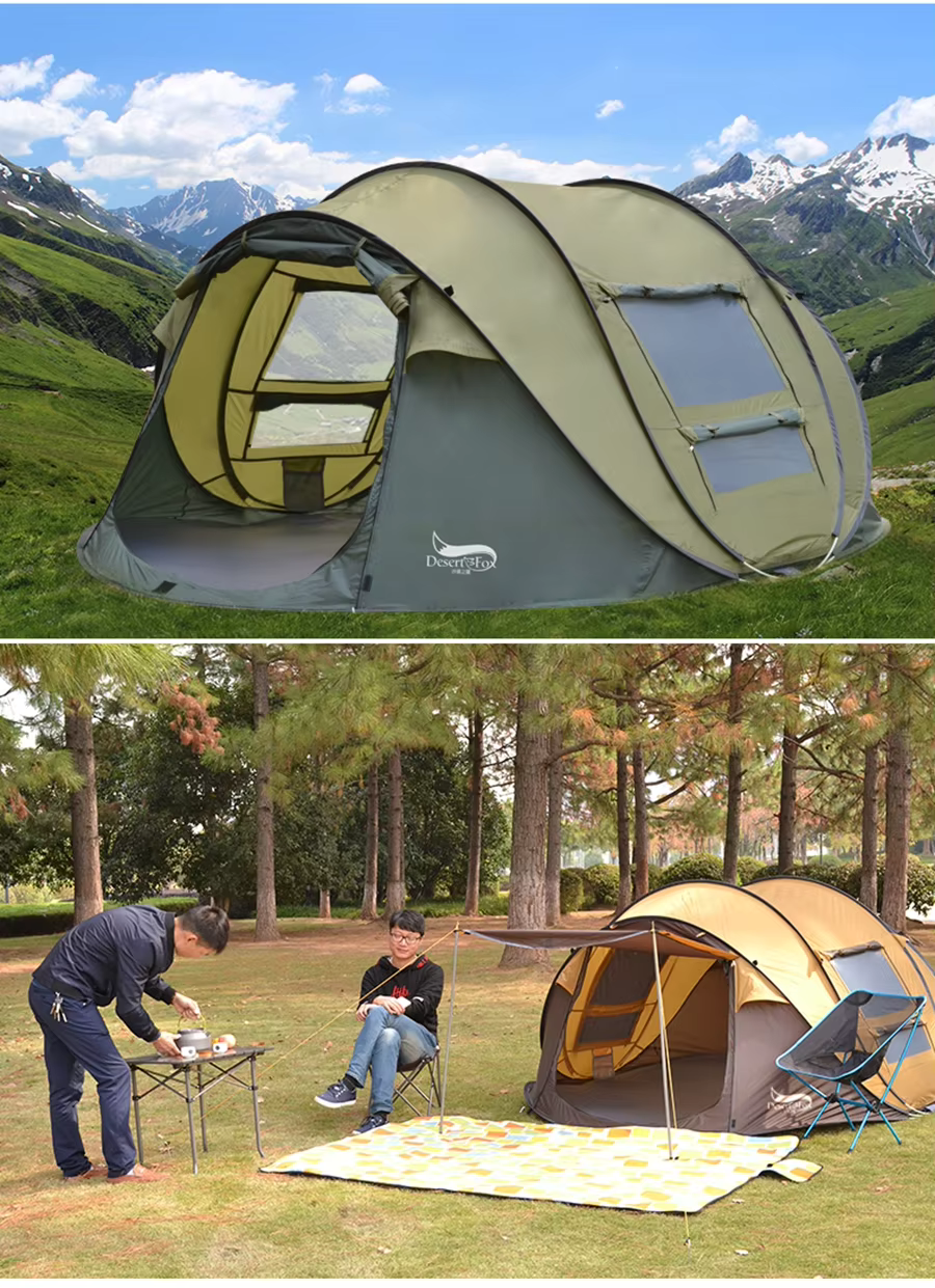 4-Person Outdoor Tent - Automatic Opening Design