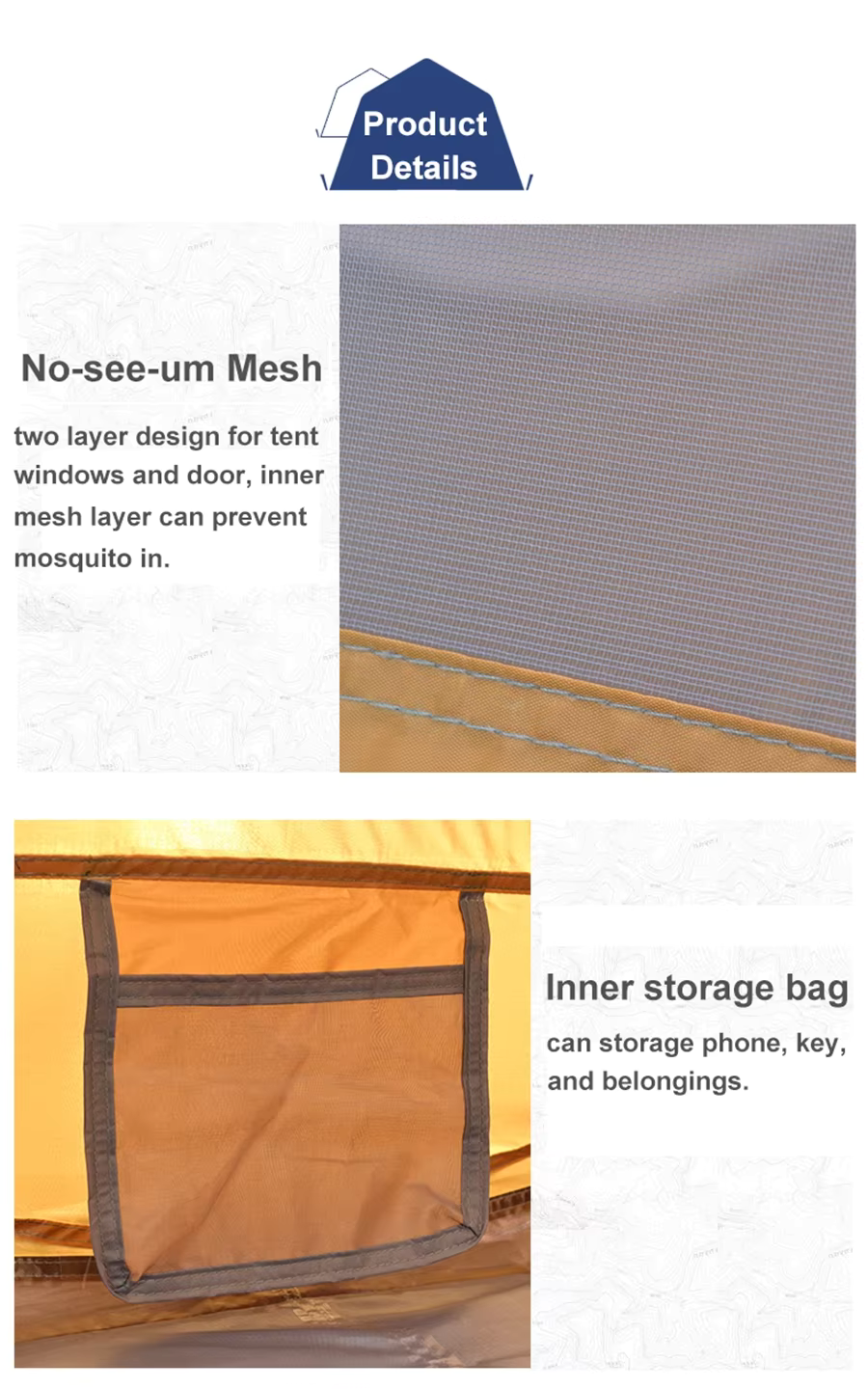 4-Person Outdoor Tent - Automatic Opening Design