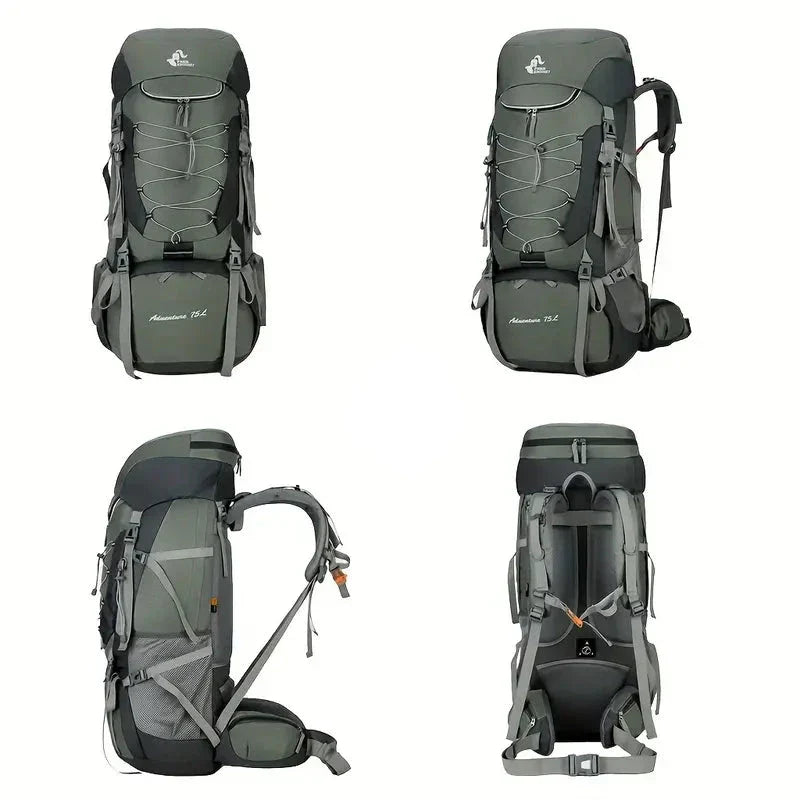 Large Camping Backpack with Rain Cover